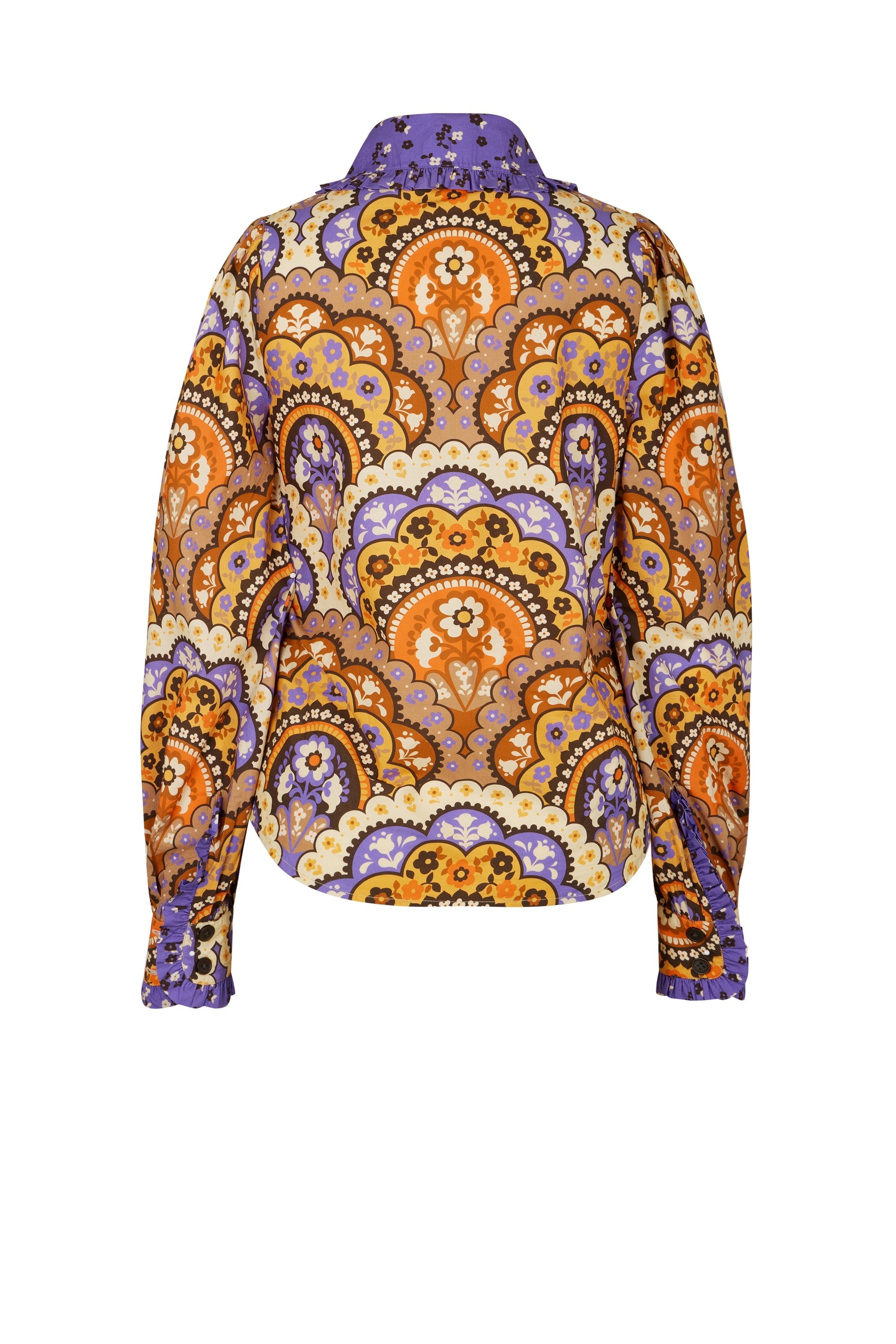 Chemise à imprimé 70's - Violet