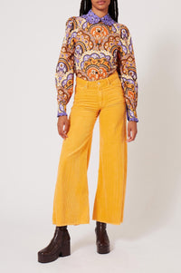 Chemise à imprimé 70's - Rose