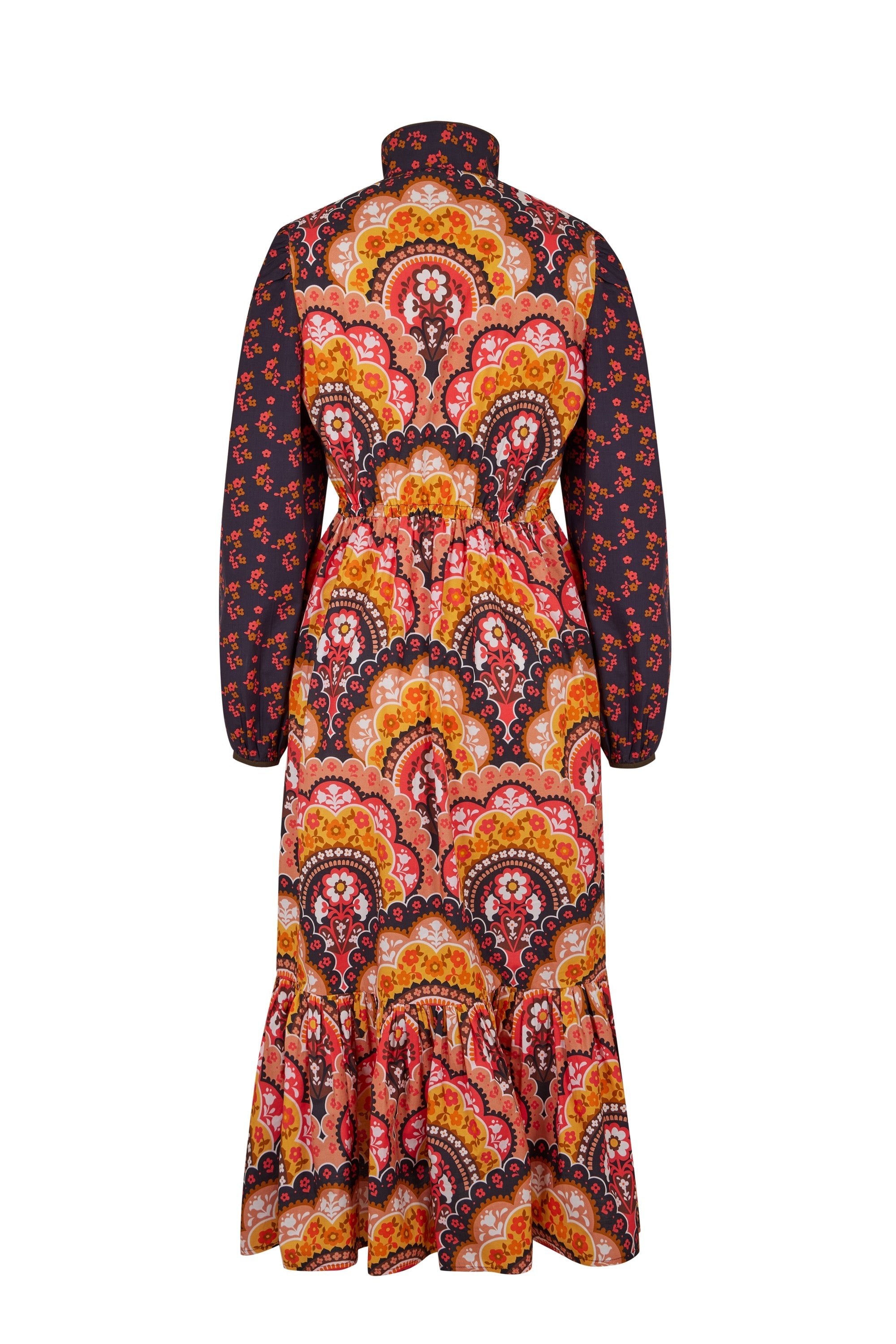Robe à imprimé 70's - Rose