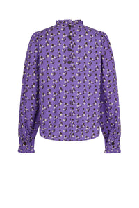 Top à imprimé 70's - Violet