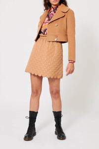 Veste en gabardine de laine - Camel