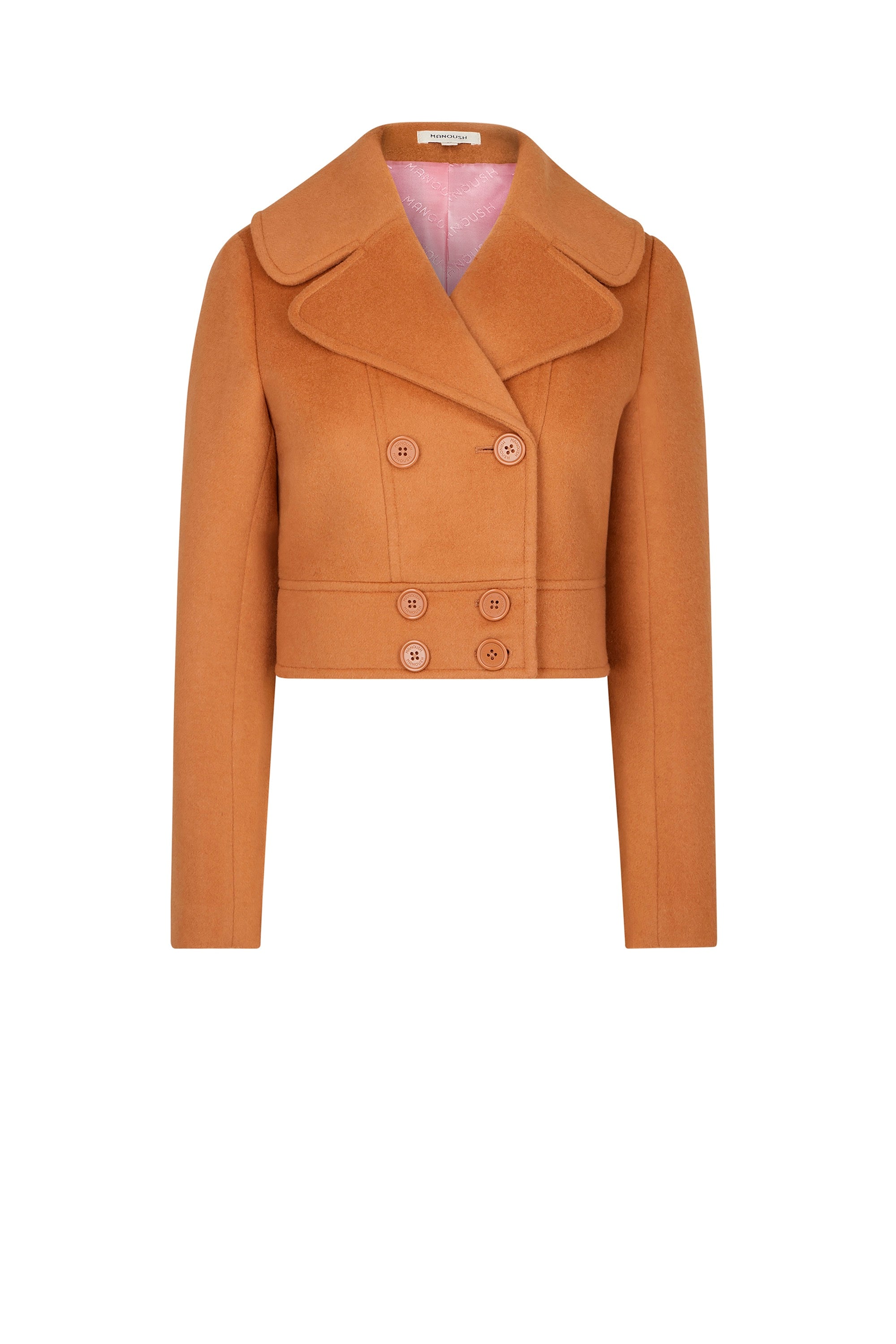 Veste en gabardine de laine - Camel