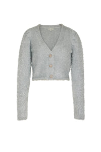 Gilet court 3 boutons - Argenté