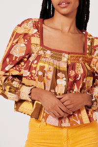 Blouse Légende Médiévale - Marron