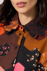 Chemise Patchwork Médiéval - Multicolore