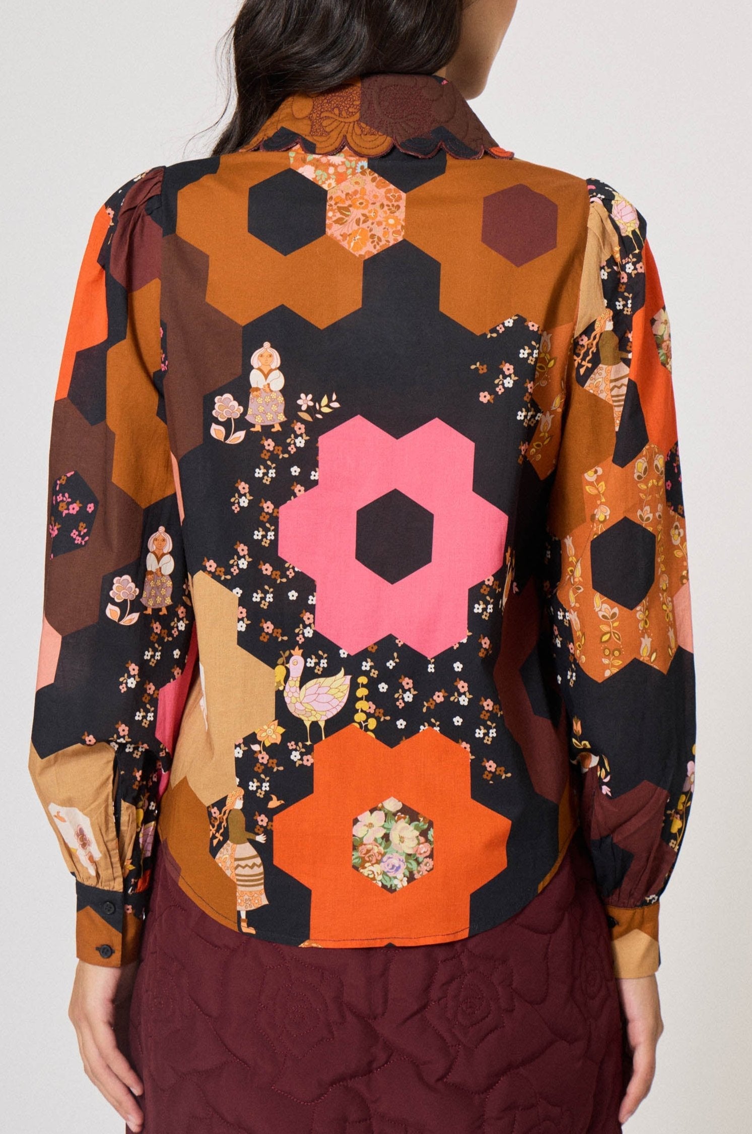 Chemise Patchwork Médiéval - Multicolore
