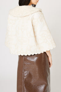 Manteau Patchwork Médiéval - Beige