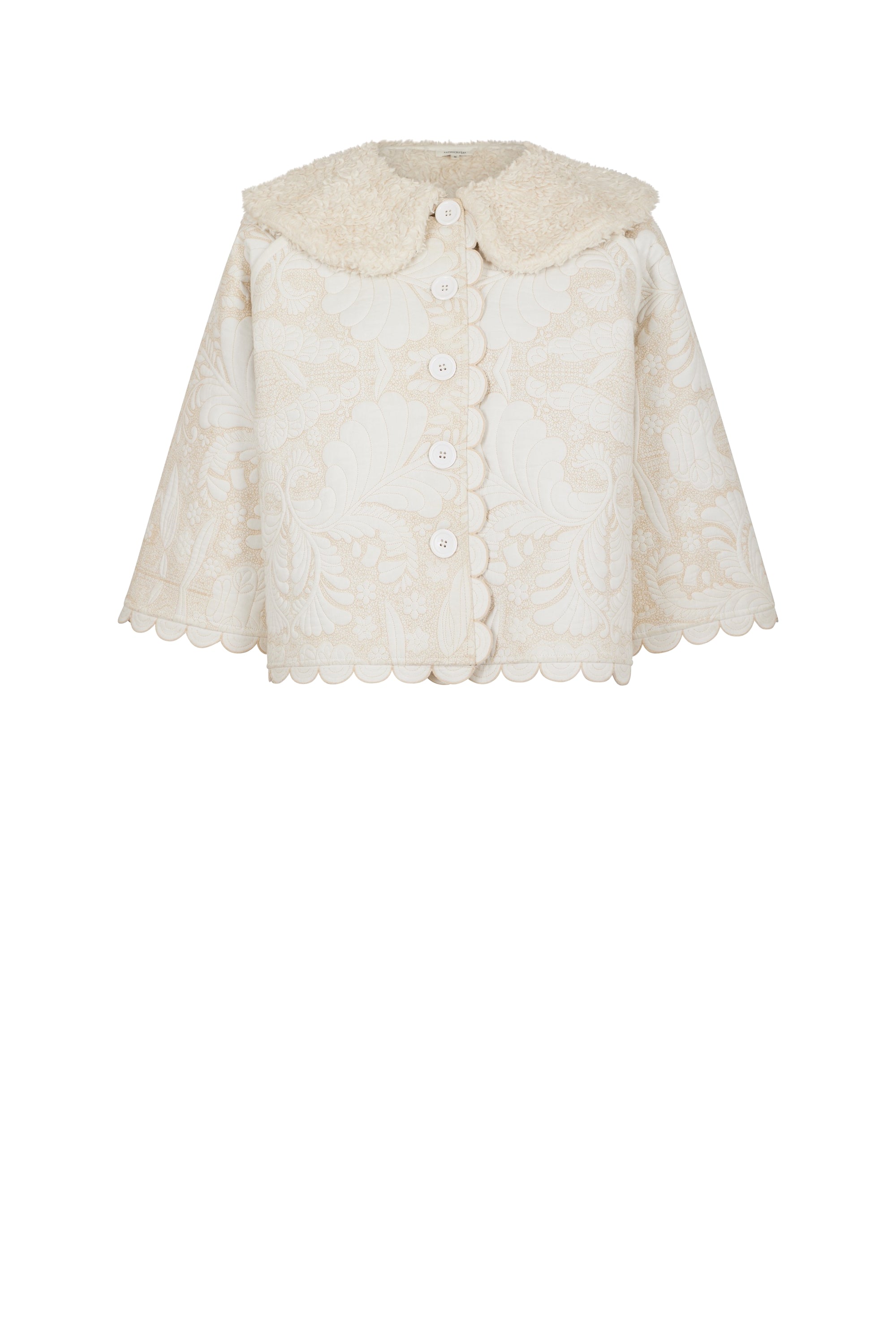Manteau Patchwork Médiéval - Beige