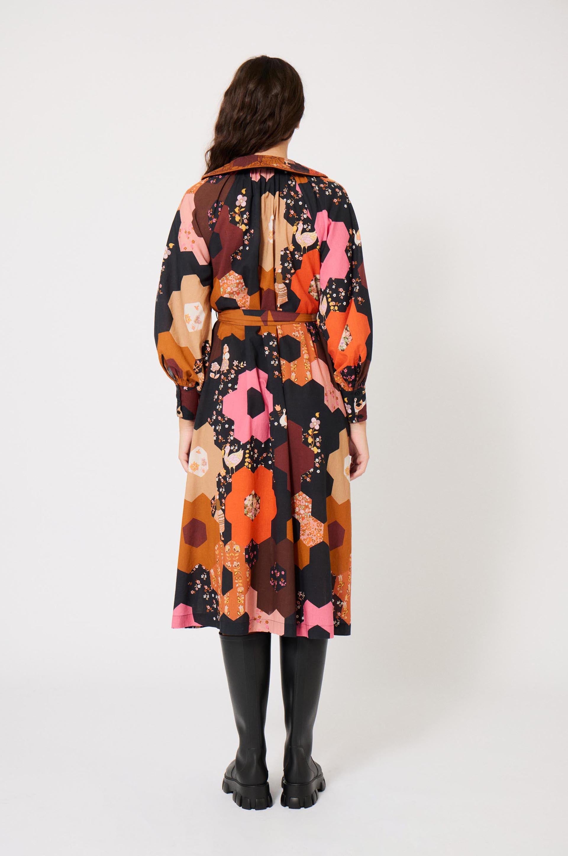 Robe Médiévale Patchwork - Multicolore