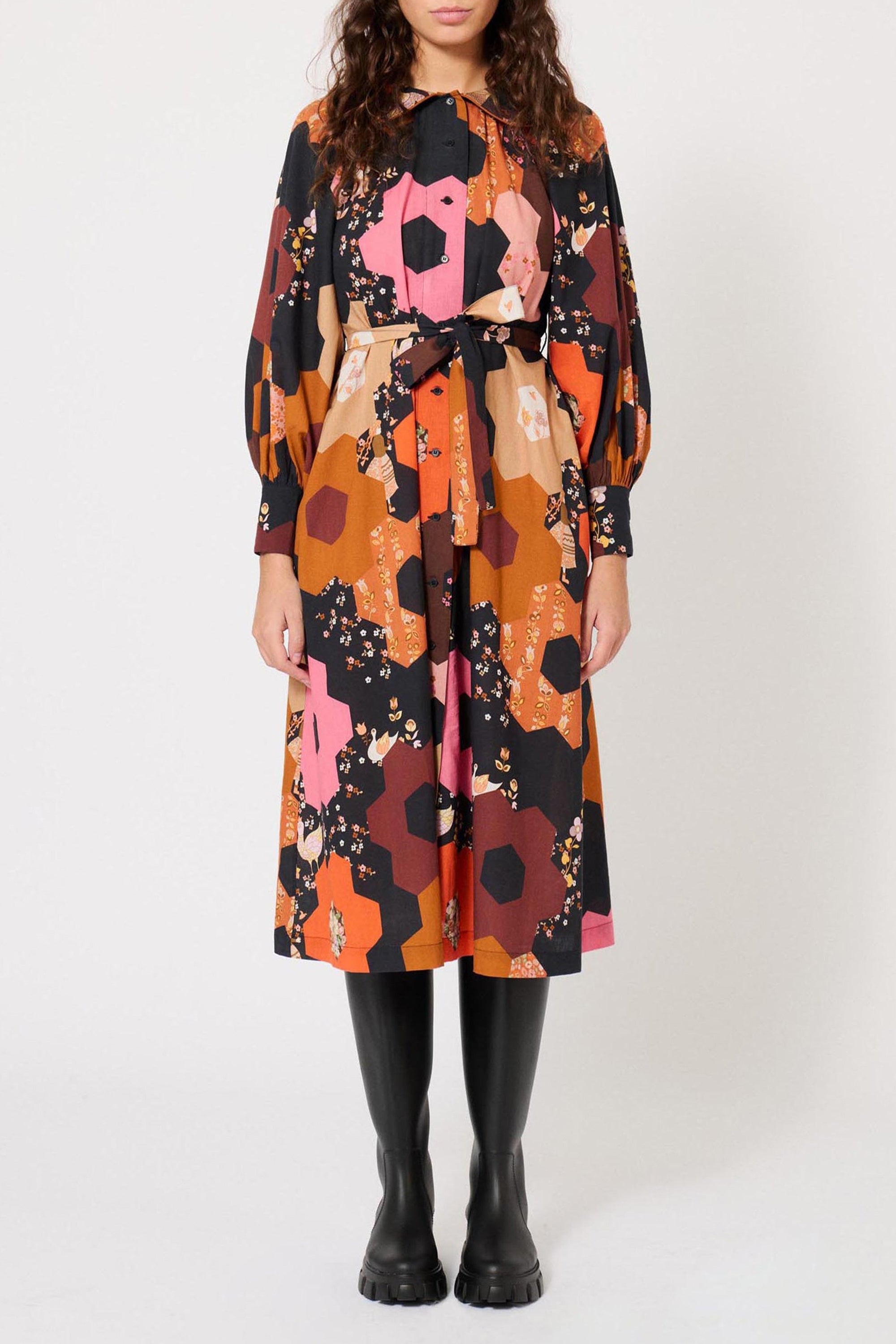 Robe Médiévale Patchwork - Multicolore