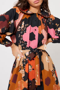 Robe Médiévale Patchwork - Multicolore