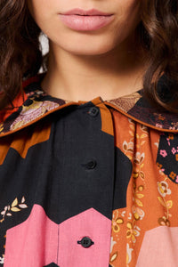 Robe Médiévale Patchwork - Multicolore