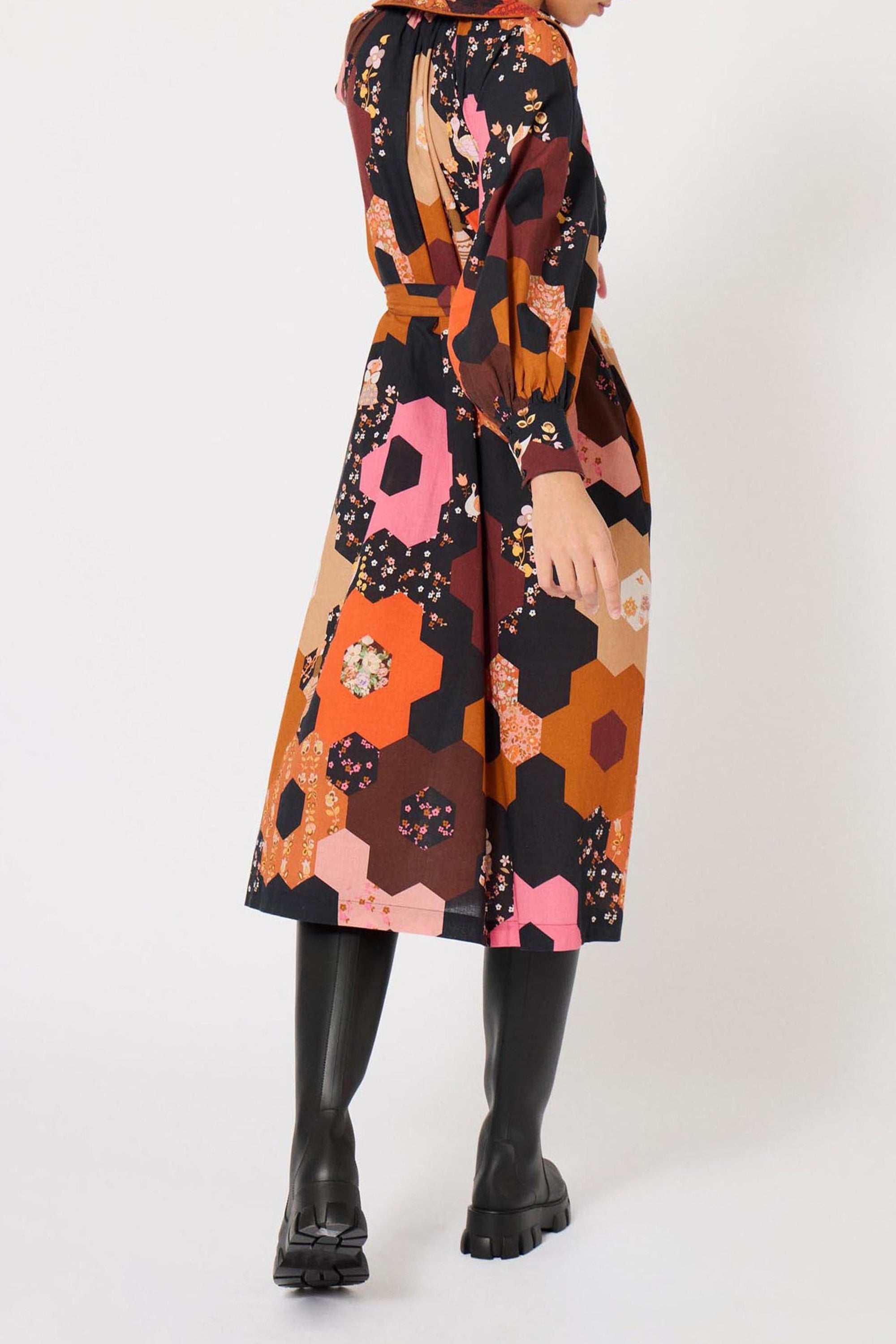 Robe Médiévale Patchwork - Multicolore