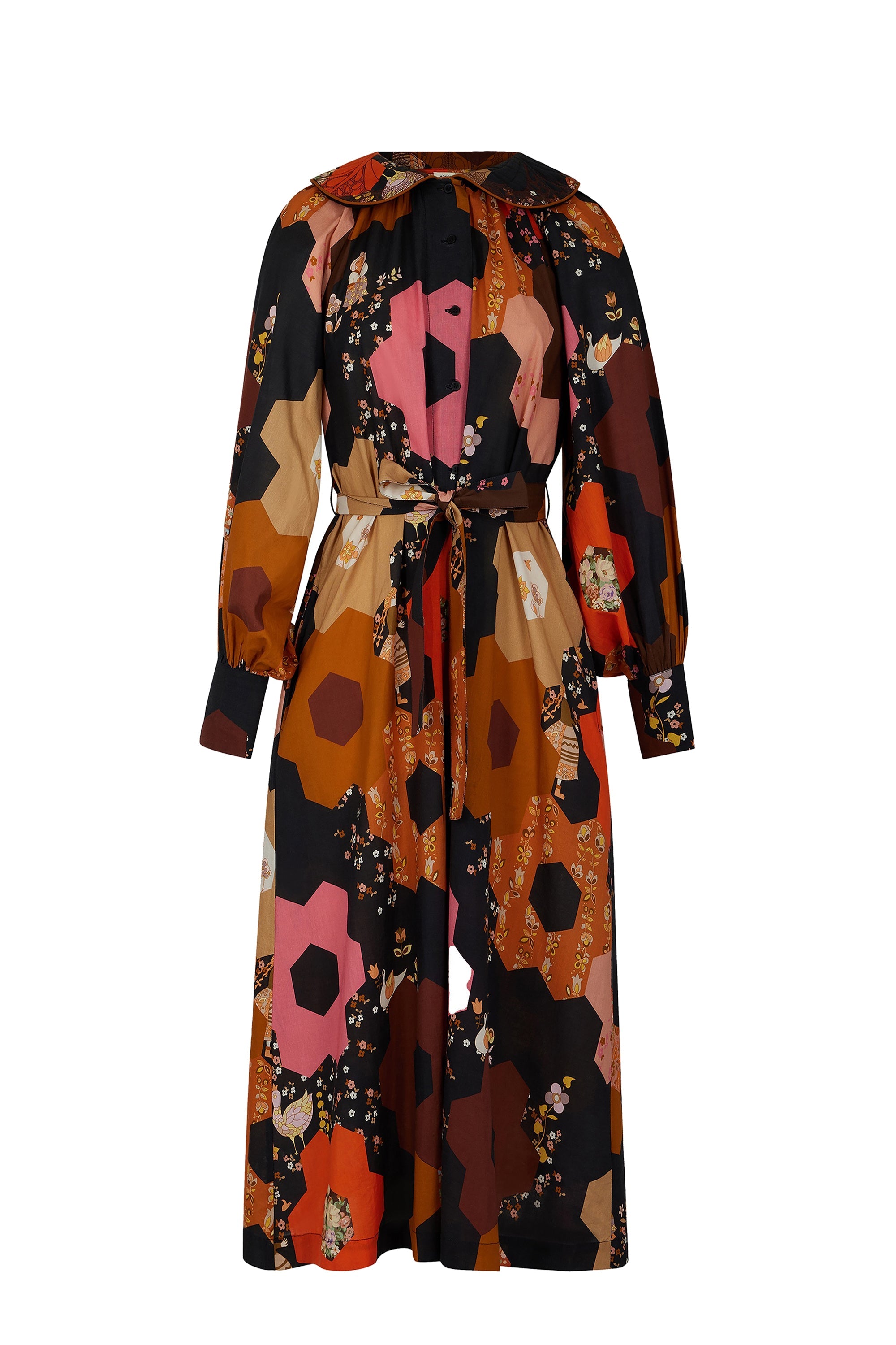 Robe Médiévale Patchwork - Multicolore