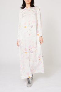 Robe caftan Natachà imprimé croquis - Multicolore