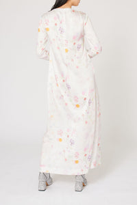 Robe caftan Natachà imprimé croquis - Multicolore
