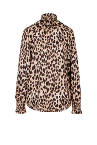 Blouse Panthère Coeur - Camel