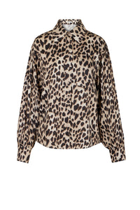 Chemise Panthère Coeur - Camel