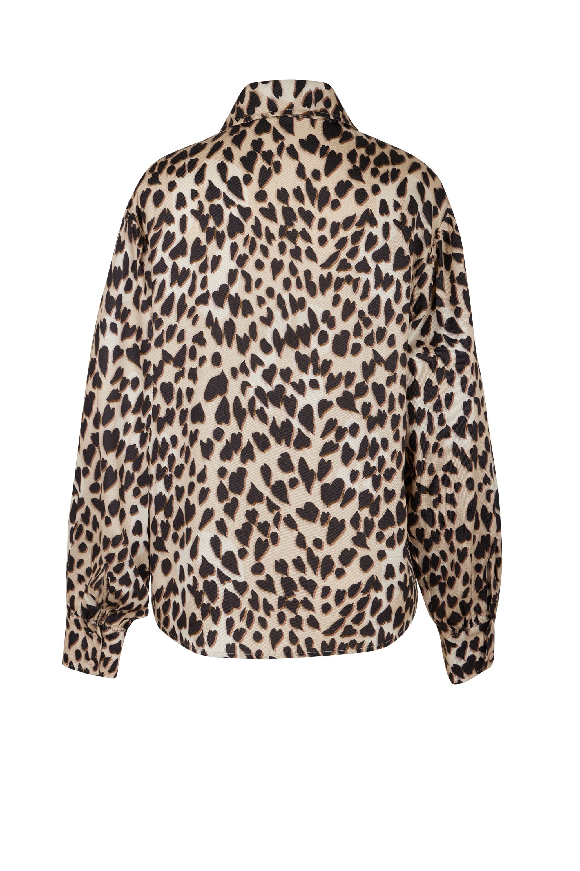 Chemise Panthère Coeur - Camel