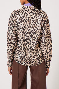 Chemise Panthère Coeur - Camel