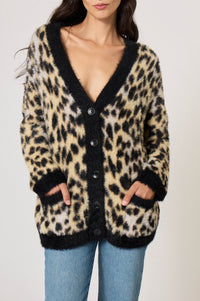 Cardigan Coeur en maille - Beige
