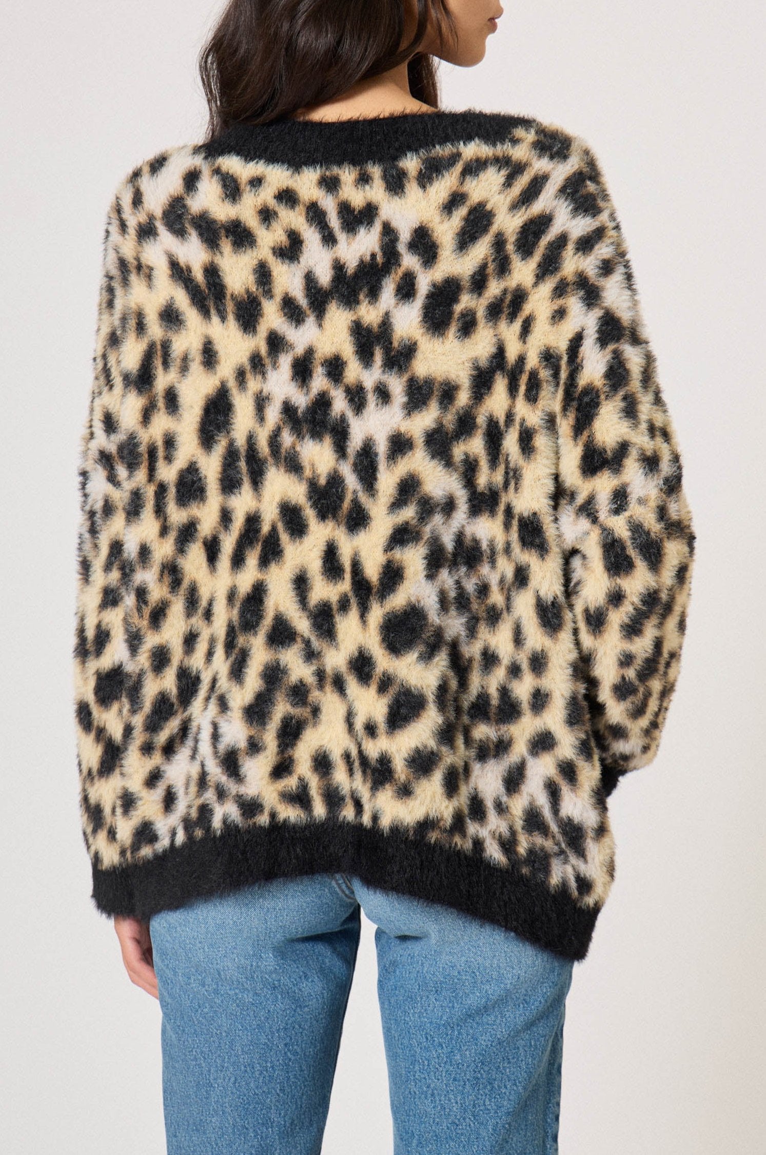 Cardigan Coeur en maille - Beige