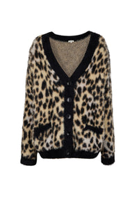 Cardigan Coeur en maille - Beige