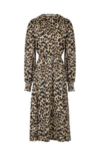 Robe Panthère Coeur - Camel