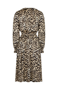 Robe Panthère Coeur - Camel
