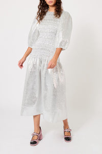 Robe smockée Peau D'Ane - Argenté
