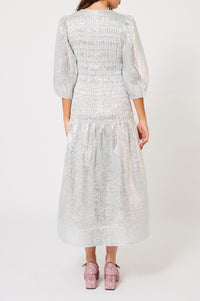 Robe smockée Peau D'Ane - Argenté