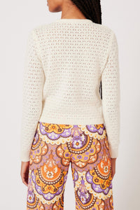 Cardigan Pointelle - Beige