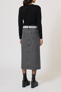 Gilet Pointelle - Noir