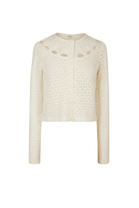 Cardigan Pointelle - Beige