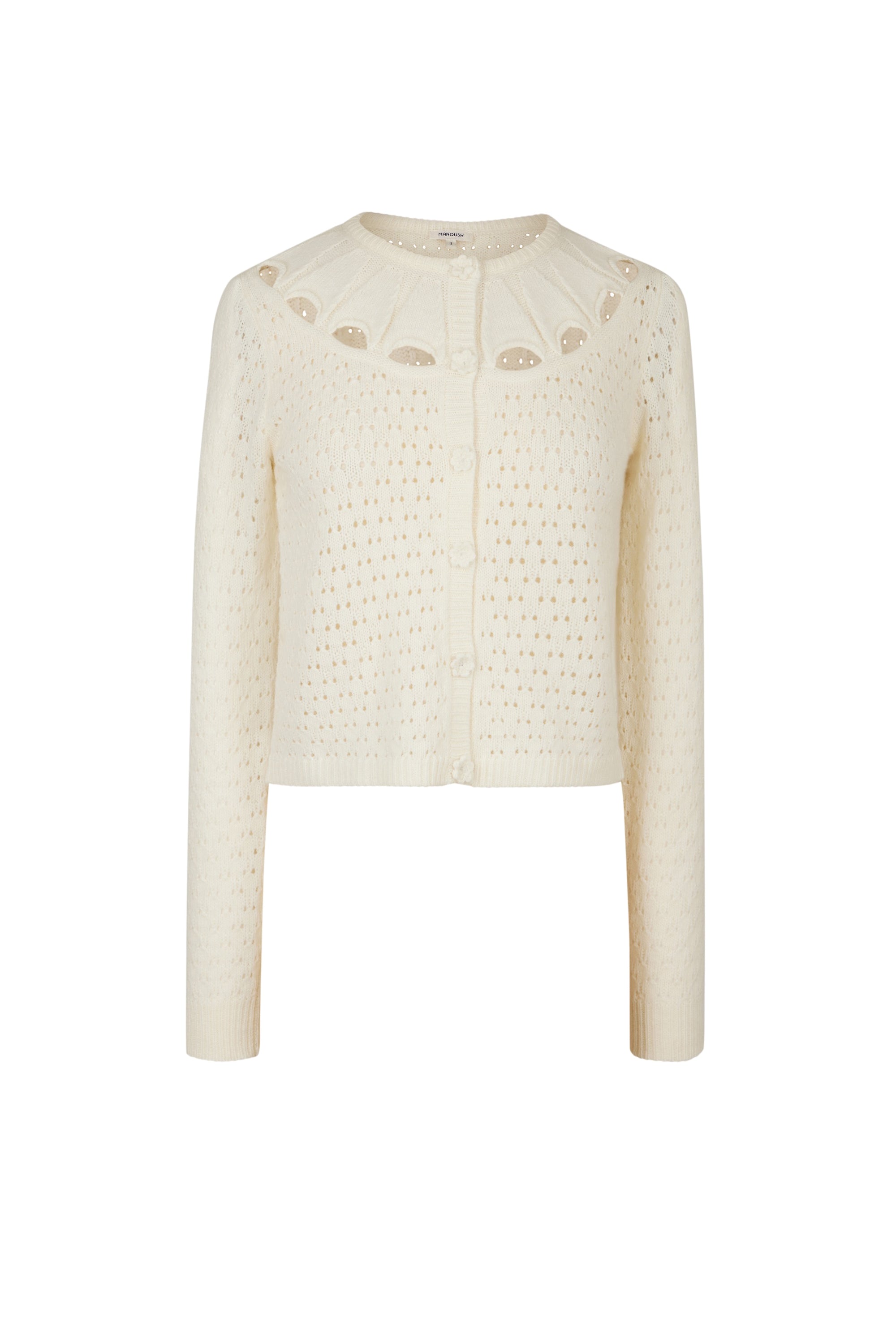 Cardigan Pointelle - Beige