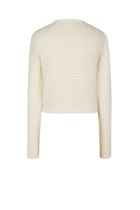 Cardigan Pointelle - Beige