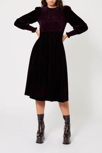 Robe smockée Princesse - Marron