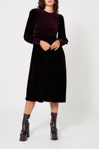 Robe smockée Princesse - Marron