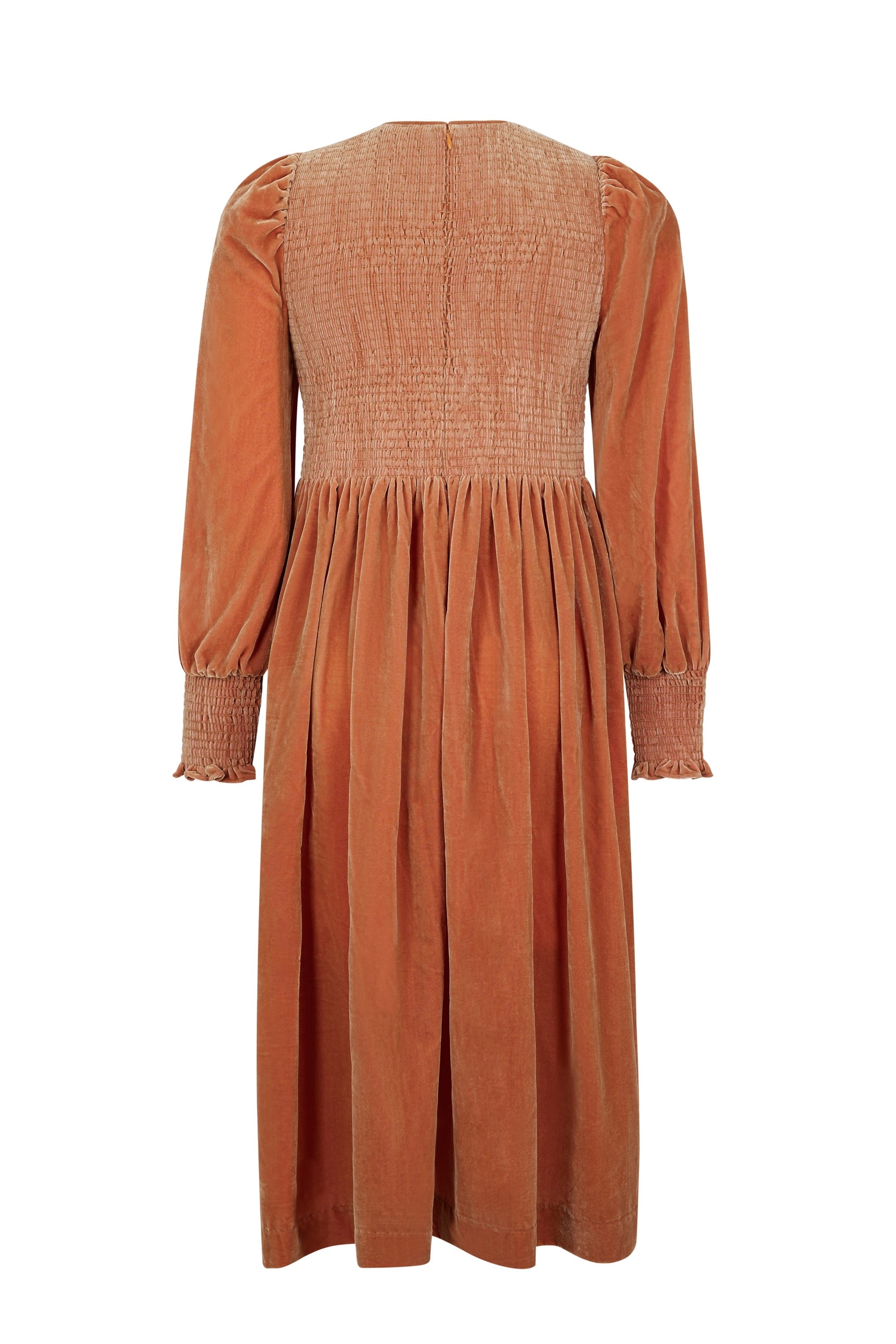 Robe smockée Princesse - Marron
