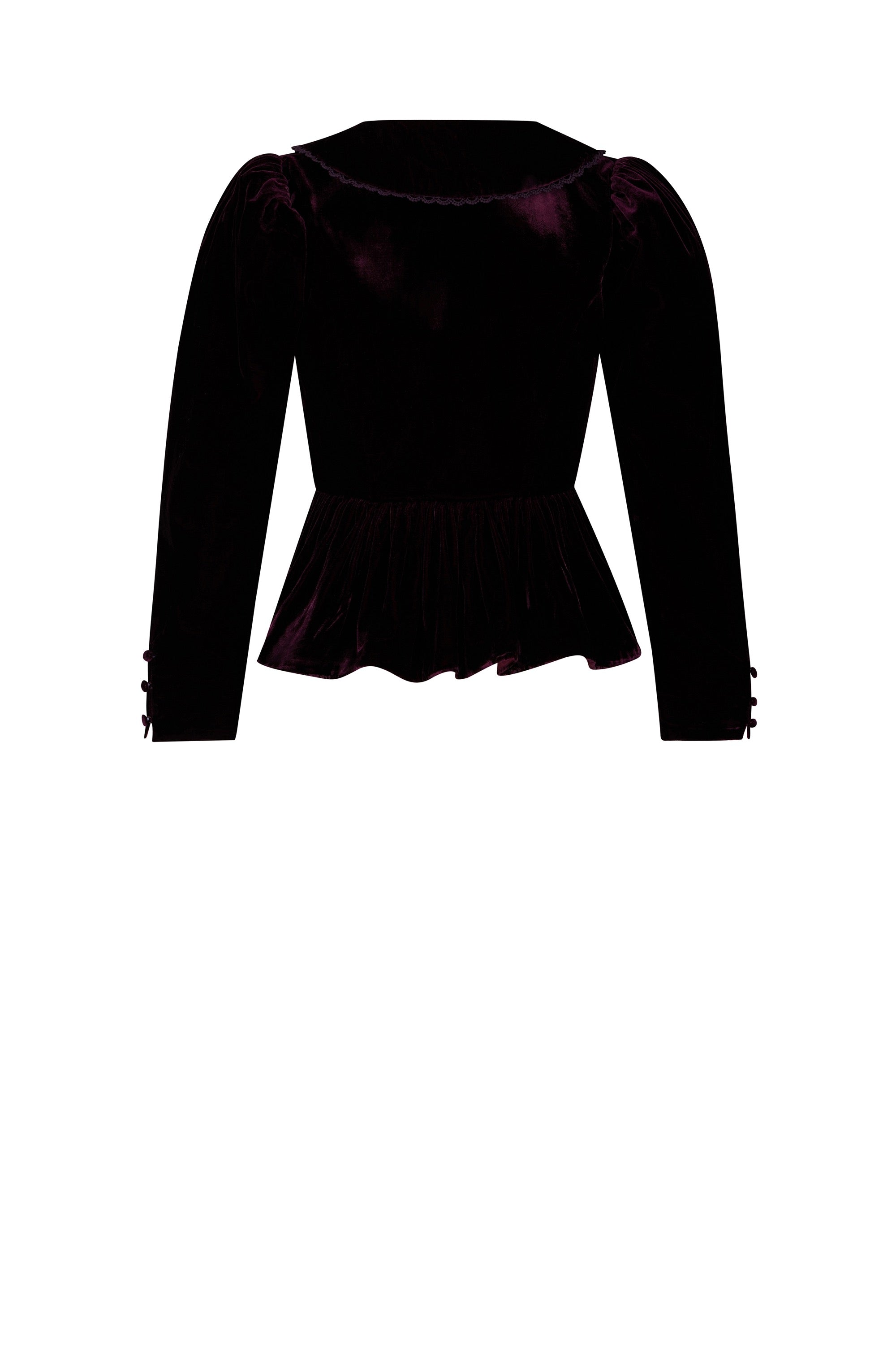 Top col claudine Princesse - Noir