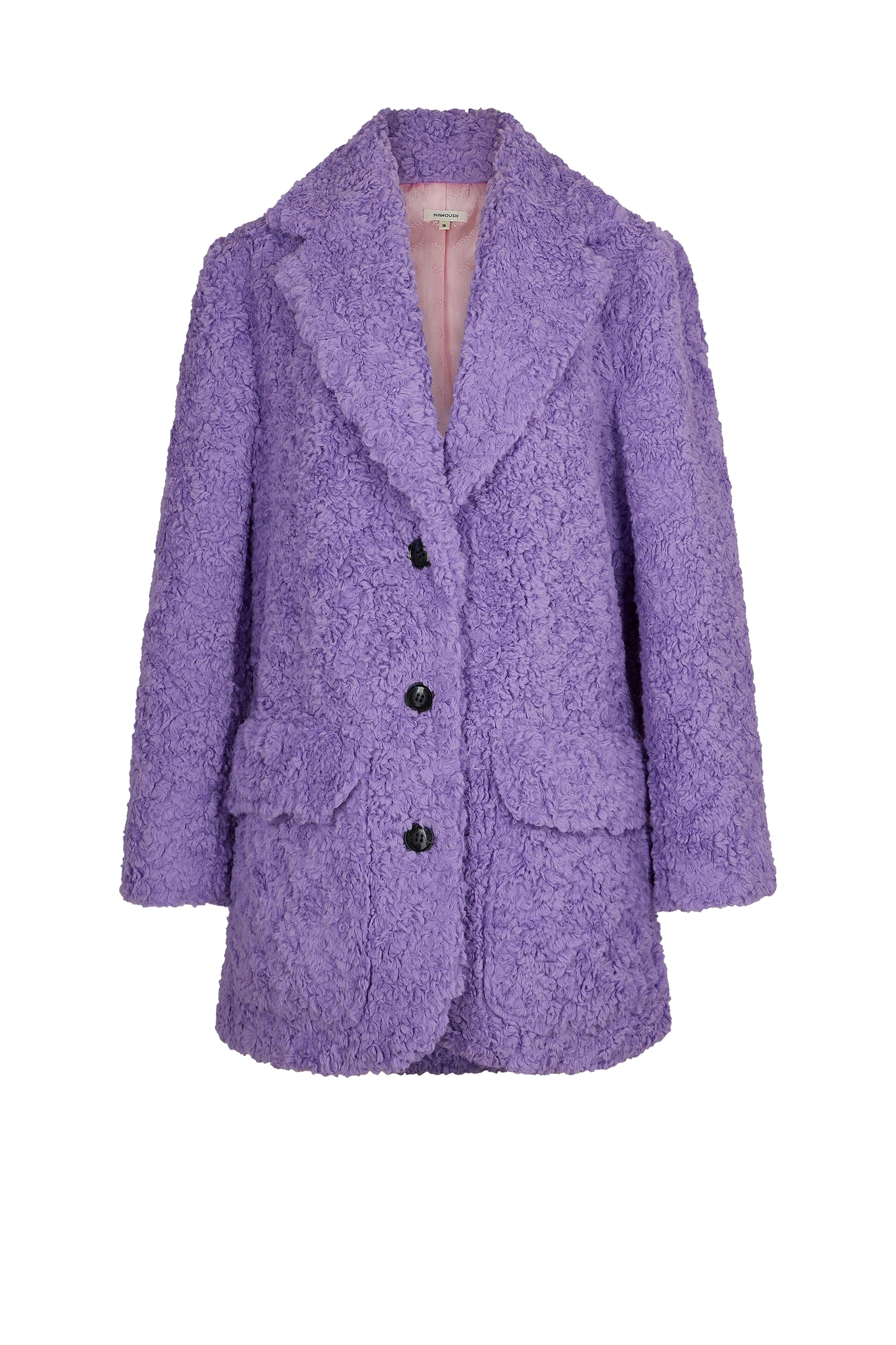 Manteaux mi-long à col tailleur - Violet