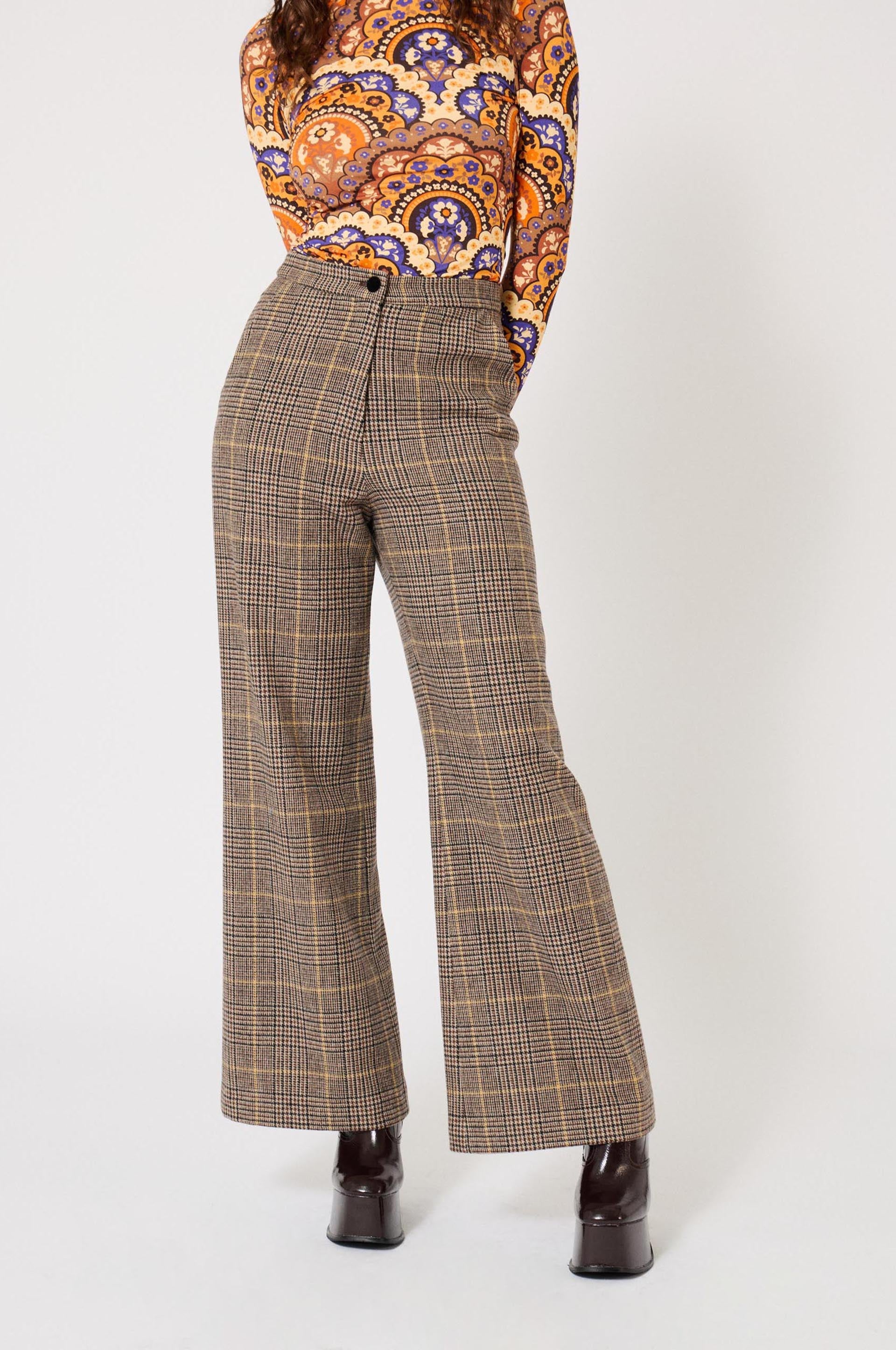 Pantalon Scotland en laine - Camel
