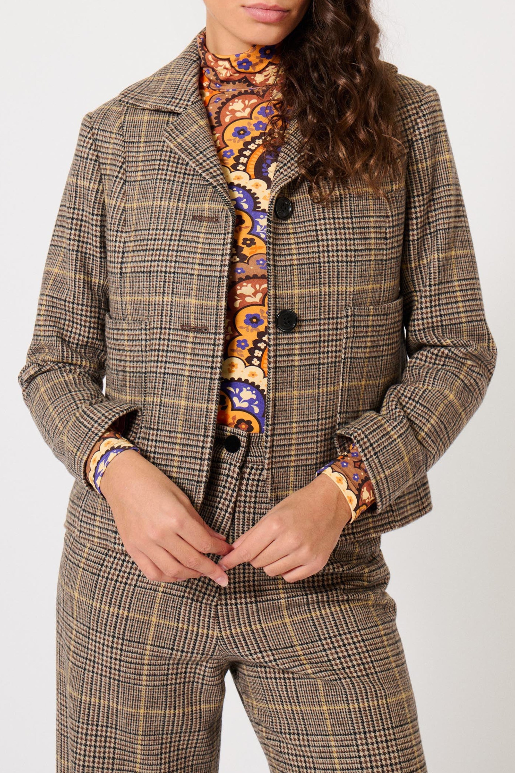 Veste Scotland en laine - Camel
