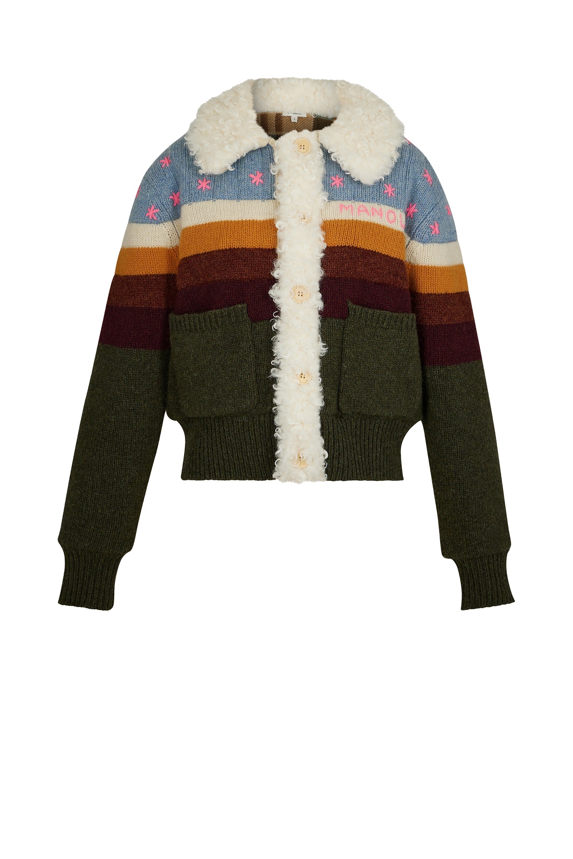 Veste Ski en laine - Multicolore