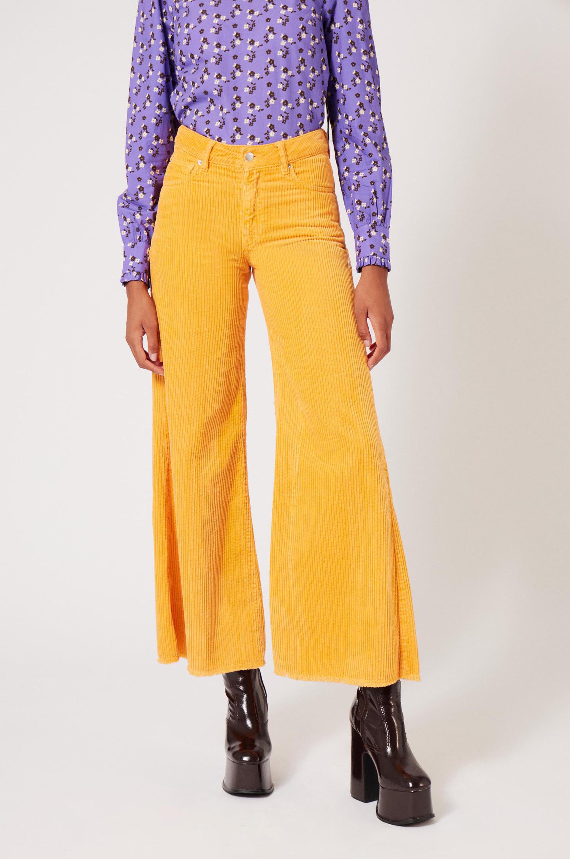Pantalon Soul en velours - Jaune