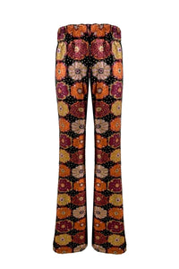 Pantalon à imprimé à paillettes - Multicolore