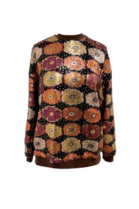 Sweat à imprimé à paillettes - Multicolore