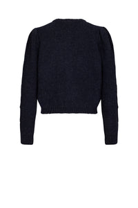 Cardigan torsadé en laine - Bleu
