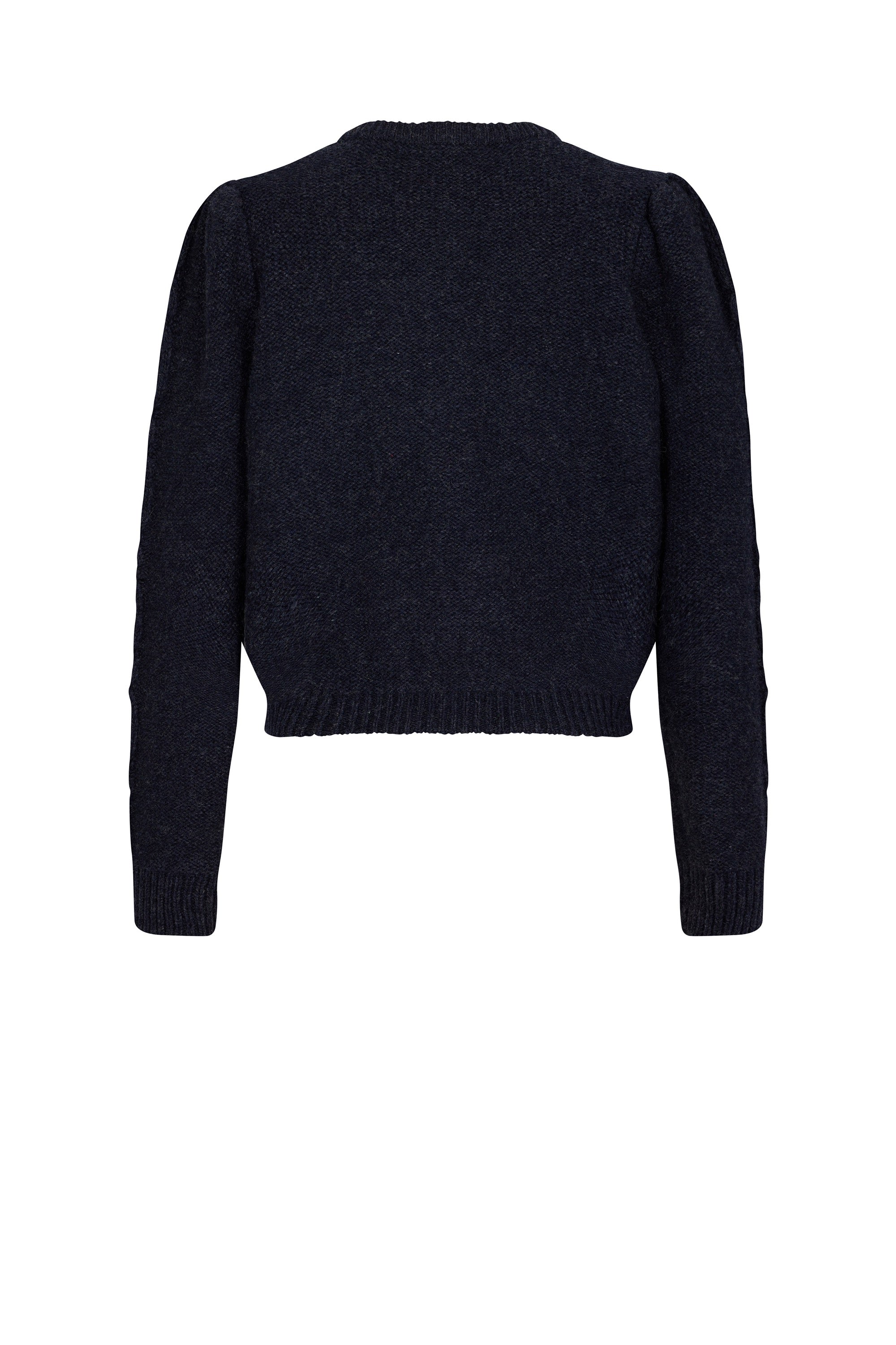 Cardigan torsadé en laine - Bleu