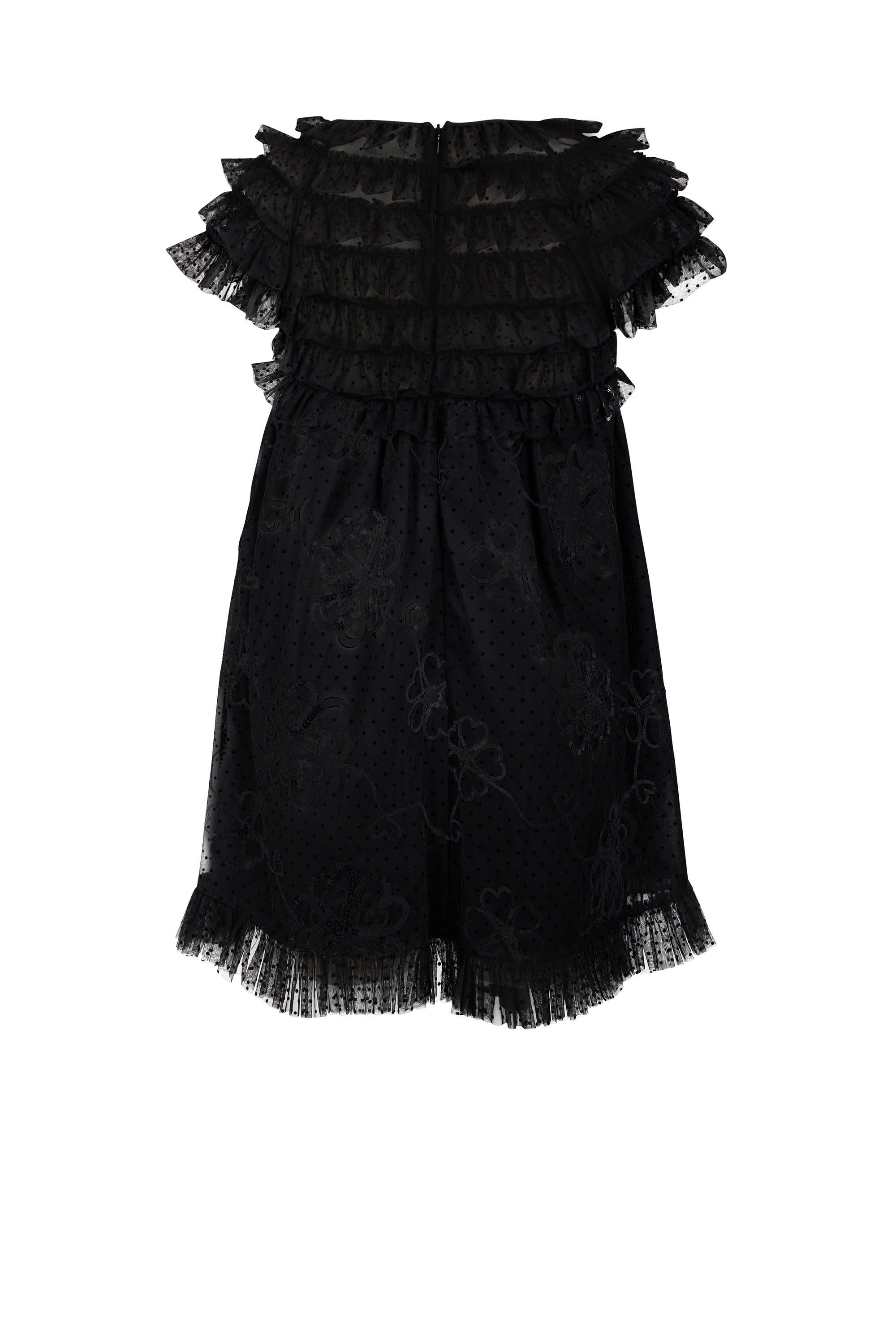 Robe Babydoll en tulle - Noir